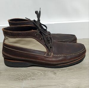 Duluth Trading Co Men's Chukka Ankle Work Brown Leather Boots Size 11